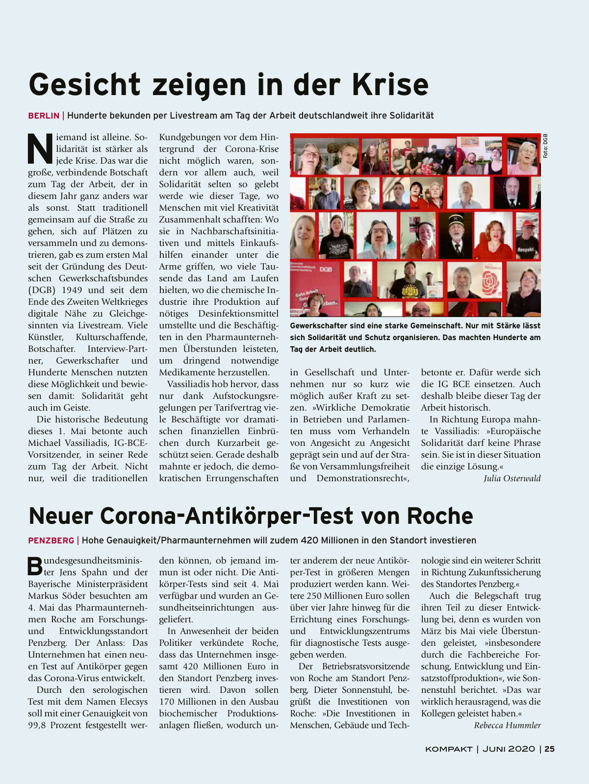 Vorschau IG BCE Kompakt 06/2020 Seite 25